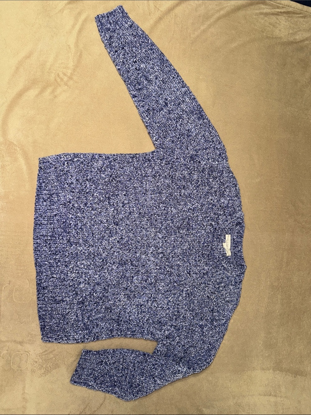 Women’s Loft Cozy Crewneck Sweater - Marled Blue